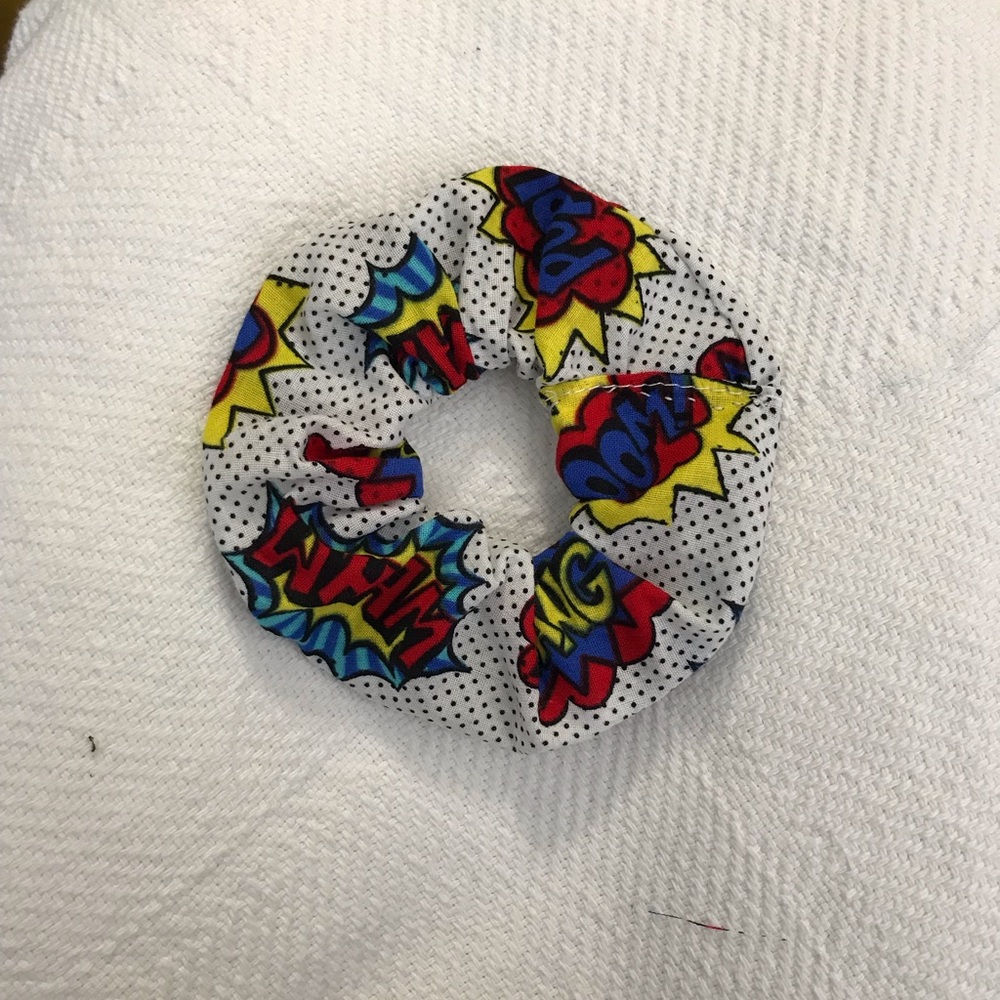 Comic Book “POW!” Scrunchie